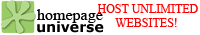 Cheap Website Hosting, Linux Web Hosting, Windows Web Hosting at Homepage<br>Universe